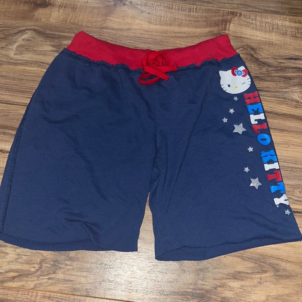 USA 4th of July hello kitty shorts